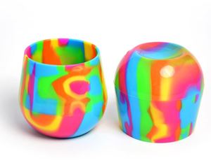 2021 Mixed color best-selling silica gel wine glass - collapsible silica gel cup