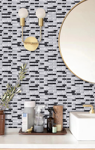 Carreaux muraux autocollants <span class=keywords><strong>pour</strong></span> crédence de cuisine, carreaux à coller <span class=keywords><strong>pour</strong></span> les murs de la <span class=keywords><strong>douche</strong></span>, autocollants de carreaux adhésifs 11 x 9,25 pouces - Product Image 5