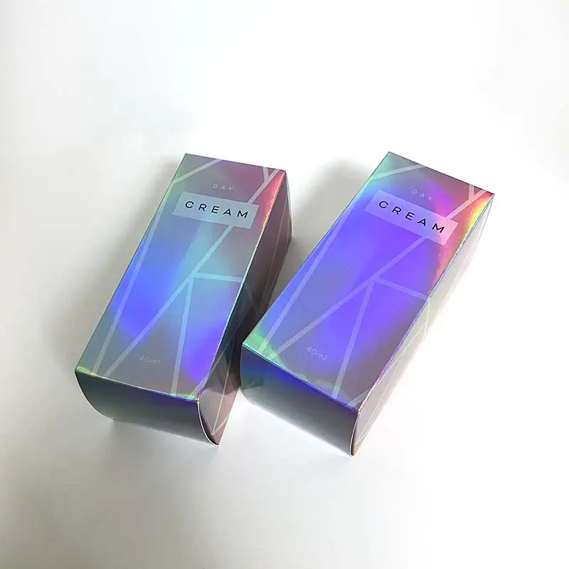 Custom Hologram Holographic Gift Box Packaging, Luxury Aluminum Foil Packing Box