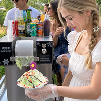 Machine à glace pilée commerciale de comptoir, style coréen, sans plomberie, portable, pour les magasins de thé aux perles et de glace au lait