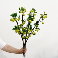 Hoogwaardig kunstmatig crabapple-fruit, vers fruit in Chinese stijl, decoratie voor thuis en hotel, fotografie-accessoire