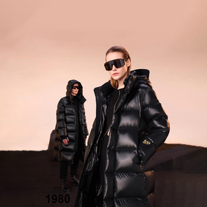 Doudoune femme <span class=keywords><strong>manteau</strong></span> long pour la chaleur hivernale, doudoune remplie de duvet de canard blanc - Product Image 5