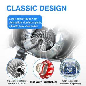 MOTOLED बजाज बॉक्सर <span class=keywords><strong>ct100</strong></span> CD70 मोटर साइकिल हेडलाइट DC12V में निर्मित दोहरी रंग सफेद एम्बर प्रोजेक्टर लेंस - Product Image 4