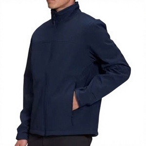 Men's Olive <b>Green</b> Fleece Jacket Full Zip Stand Collar Windproof Casual Outdoor Wear Regular Fit Polyester Shell - Product Image 2