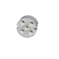 Perles d'isolation électrique en céramique, hématite, fil nu, 6 pièces