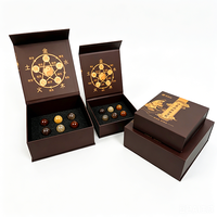 Boîte d'emballage pour bracelet en perles de papier rigide écologique et recyclable, boîte en carton personnalisée de qualité supérieure avec fermeture magnétique, dorure à chaud de luxe