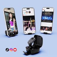 Souris intelligente sans fil, mini télécommande optique verticale pour téléphone, tablettes, défilement de page TikTok au bout des doigts