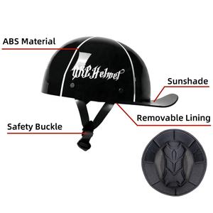 I nuovi caschi da moto certificati Abs per adulti caschi da moto retrò Unisex che cavalcano casco mezza faccia - Product Image 3