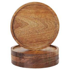 Produits d'usine Sous-verre en bois Thé Café Porte-gobelet en bois Noyer En bois Dernier style Sous-verres décoratifs - Product Image 1