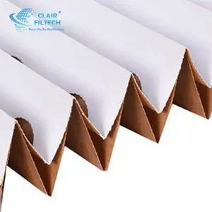New Design Corrugated Cardboard Filter Pleated Cardboard Filter Paper Filter For Industrial Spray Booths