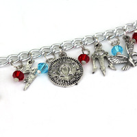 Bracelet à breloques Percy Jackson de nouvelle conception, bijoux en alliage, bracelet vintage, chaîne à maillons, cadeau pour femmes et hommes