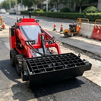 Godet mélangeur de béton robuste pour chargeuse compacte, à installation rapide, godet hydraulique pour mélange de fourrage