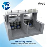 Système de pompage d'eau souterraine préfabriqué, grand débit, acier inoxydable 304