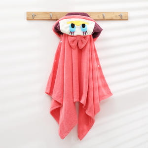 Usine Kangobaby Peignoir à capuche personnalisé pour bébé Couverture en mousseline épaississante Poncho pour enfants <span class=keywords><strong>Serviette</strong></span> de plage pour bébé - Product Image 2