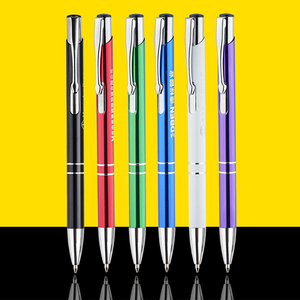 Custom Metal Pen Engraved Logo Ballpoint Gel Office Pen Business Promotional Gift