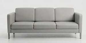 New Arrival Modern <b>Office</b> <b>Sofa</b> Synthetic Leather Metal Leg Waiting Lounge 3 Seater Couch Reception Seating For <b>Office</b> Hotel Use - Product Image 2