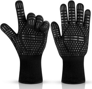 Gants de barbecue en aramide imprimés, résistance à la chaleur extrême 932F, protection maximale, certifiés EN407/CE, vente en gros - Product Image 1