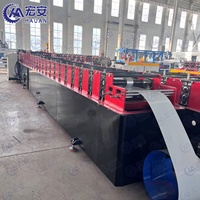 Machine de production de tuyaux de drainage en acier inoxydable avec moteur, boîte de vitesses, PLC, pompe et utilisation facile