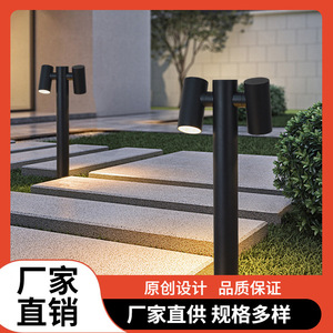 โคมไฟสนาม LED โมเดิร์น Okunaga กันน้ำ ปรับหมุนได้ สำหรับสวน สนามหญ้า ทางเดิน - Product Image 5