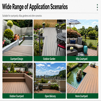 Outdoor Korrosionsbeständige Wasserdichte Rutschfeste Feuerhemmende Holz-Kunststoff-Bodenbeläge mit Löchern für Terrassen WPC-Decking Gehweg Neu