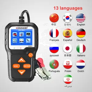 KW650 Auto Xe Máy Xe Battery Tester 12V 6V Hệ Thống Pin Analyzer 2000CCA Sạc Cranking Công Cụ Kiểm Tra Máy Quét Detector