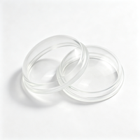 Abat-jour en verre transparent rond et élégant pour lampe de table, couvercle décoratif en verre pour luminaires de chambre et de salon