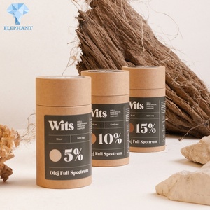 Custom Cardboard Round Tube Cylinder Kraft Essential Tea Oil Packaging Box Round Box - Product Image 5
