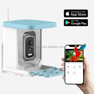 Mangeoire à oiseaux automatique intelligente suspendue à l'extérieur, écologique, fabriquée en usine, avec caméra HD 2,5K, alimentée par énergie solaire - Product Image 1