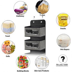 Over the Door 5 Large Pockets Foldable Hanging Closet Storage Organizer <b>Shelf</b> With <b>Hook</b> - Product Image 4