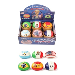 Juguete antiestrés de EVA con diseño de bandera mundial y cara sonriente, tipo dumpling, para niños de 5 a 7 años, caja sorpresa. - Product Image 6