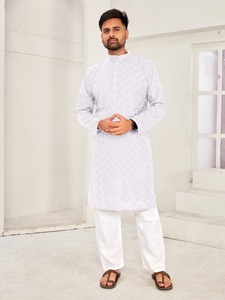 Pyjama Kurta pour hommes spécial mariage approvisionnement direct d'usine vente à l'exportation pyjama Kurta ethnique pour hommes - Product Image 3