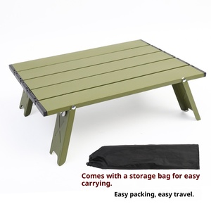 Outdoor Ultra-light Portable Mini Aluminum Alloy 5-Color Folding Leisure <b>Camping</b> Coffee Tea <b>Table</b> - Product Image 1