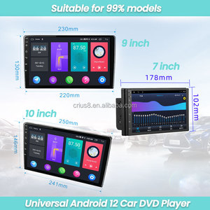 Lecteur DVD de voiture Android 12 TS7 2+32G 7 pouces pour autoradio universel, unité principale audio stéréo, écran Carplay - Product Image 4