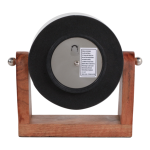 Orologio da Tavolo Moderno Rotondo con Numeri Romani per Arredamento Casa e Soggiorno, Piccolo Orologio da Mensola - Product Image 4
