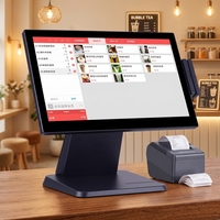 Terminal de point de vente (PDV) simple I5 en gros, écran tactile capacitif 15,6 pouces, systèmes PDV Windows tout-en-un, caisse enregistreuse pour magasin de détail