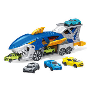Niños juguetes <span class=keywords><strong>de</strong></span> interior nuevo diseño pistas deslizantes catapulta tiburón coche modelo Kit juguete artículos <span class=keywords><strong>de</strong></span> juego para niño con Mini coches al por mayor - Product Image 1
