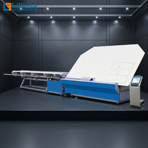 เครื่องดัดอะลูมิเนียม E-WORLD CNC รุ่น Spacer Bending Machine 380V สีน้ำเงิน ควบคุมด้วย PLC ความแม่นยำสูง รองรับความหนา 3-19 มม. ความเร็ว 0.5-5 เมตร/นาที กำลังไฟ 25.5 กิโลวัตต์ - Product Image 1
