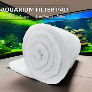可更换渔具水清洁垫填料100% 聚酯平纹多纤维过滤器填料，用于水族馆和池塘 - Product Image 2