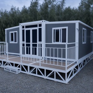 Maison conteneur préfabriquée SUNRISE prête à l'emploi, extensible 40 pieds/20 pieds, avec cuisine, maison portable d'extérieur, Casa Portable - Product Image 1