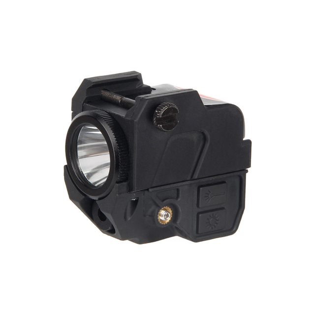 LUGER Tactical Flashlight Green Laser Sight LED Combo Outdoor Searchlight Rechargeable Battery Spotlight Hunting Long Metal