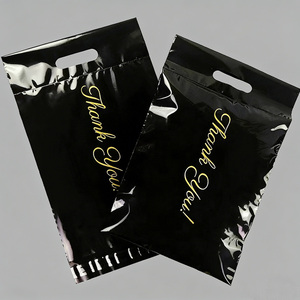 Bolsa de Envío de Plástico Impermeable con Asa Troquelada y Mensaje de Agradecimiento, para Ropa, <span class=keywords><strong>Correo</strong></span> y Mensajería Express - Product Image 4