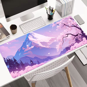 कस्टम बड़े माउस पैड पूर्ण रंग सबलिमिनेशन वाटरप्रूफ सिलाई किनारे रबर डेस्क चटाई कीबोर्ड माउस पैड - Product Image 1