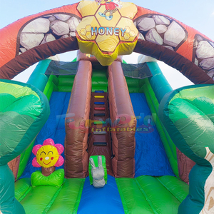 Tobogán inflable de abejas para niños, castillo inflable para fiestas infantiles al aire libre. - Product Image 4