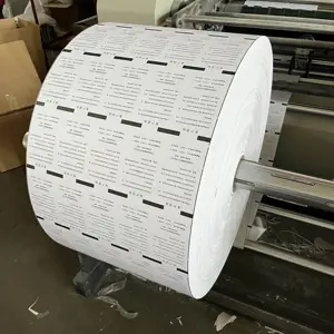 80x80mm थर्मल कागज तक रोल 55gsm कैश रजिस्टर पेपर