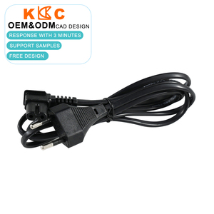 EU 2-Slot Power Cord IEC320-C7 to CEE 7/17 <b>For</b> Laptop <b>Printer</b> Charger & Electronic Devices - Product Image 2