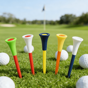 Customizable Durable Rubber-Top Plastic <strong>Golf</strong> Tees, Height-Control Practice <strong>Ball</strong> Holders, Professional Training Accessories - Product Image 1