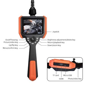 6 mét khớp nối công nghiệp borescope máy ảnh, HD 720p nội soi <span class=keywords><strong>4</strong></span> cách với IP67 đầu dò không thấm nước và CE chứng nhận - Product Image 3
