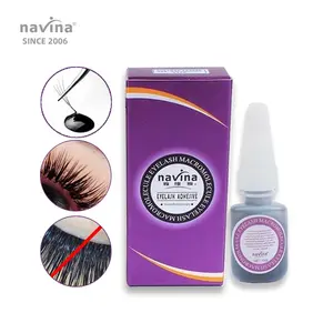 navina eyelash extension glue factories 10 ml 2 sec fast dry 50 days waterproof lashes extension glue with private label