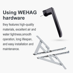 DERCHI NFRC AS2047 finestre a impatto uragano esterne tempesta esterna finestra a battente in alluminio - Product Image 4