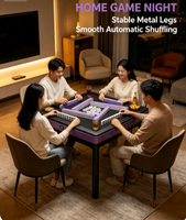 Table de Mahjong Automatique Électrique Pliante 36* pour Divertissement Familial et Fêtes
